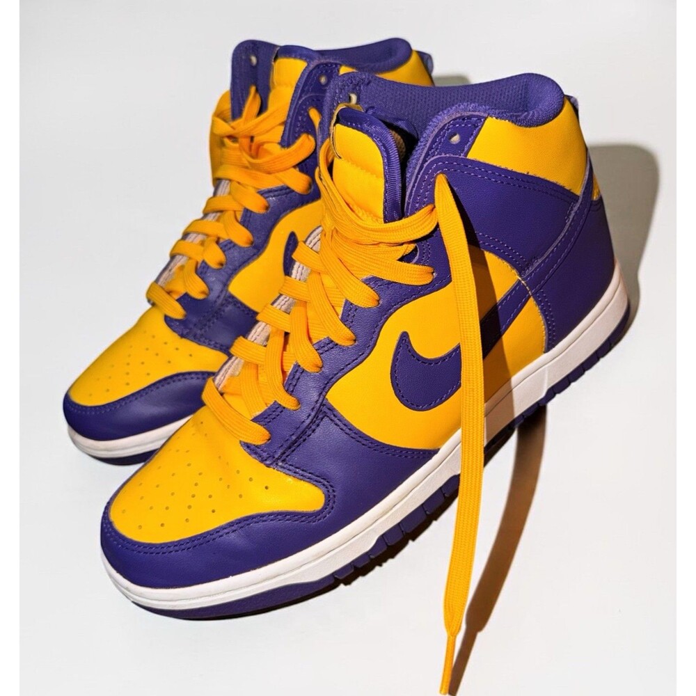 Nike Dunk High Lakers Court Purple/Univ Gold Men’s 8 DD1399-500